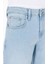 Straight Fit Düşük Bel Düz Paça Erkek Açik İndigo Jean Pantolon 5