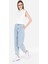 Barrel Fit Kadın İndigo Jean Pantolon 3