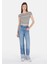 Straight Fit Yüksel Bel Düz Paça Kadın Denim Jean Pantolon 1