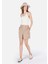 Slim Fit Kadın Ekru Kazak 3