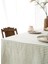Linen Masa Örtüsü Haki Çizgili 150 x 250 4