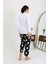 Kadın Büyük Beden Tek Alt Pijama Siyah 27553 3
