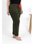 Kadın Pamuklu Büyük Beden Alt Pijama 27559 Haki 2