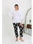 Kadın Büyük Beden Tek Alt Pijama Siyah 27553 1
