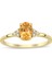 Citrine Oval Tektaş Pırlanta Yüzük - [varyant Taslak] 1