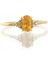 Citrine Oval Tektaş Pırlanta Yüzük - [varyant Taslak] 2