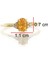 Citrine Oval Tektaş Pırlanta Yüzük - [varyant Taslak] 5