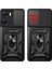 Xiaomi Poco X7 Pro Uyumlu Kılıf Yüzüklü Sürgülü Kamera Korumalı Pars Siyah + Ekran Koruyucu 2