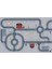 Deri Taban Dijital Baskı Halı Çocuk Odası Halısı KD-153 120 x 180 cm 2