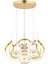 Harlem 3 Renk Ledli K.d Avize Gold Kaplama No:08 1