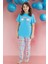 Aydoğan Kız Çocuk Rainbow Ikili Pijama Takımı 1