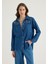 Taş Süslemeli Denim Gömlek 1