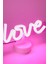 El Yazısı Şeklinde Neon LED Love Yazılı Sevgiliye Özel Hediyelik Masaüstü Standlı Neon Dekoratif LED 5