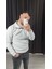 3 Iplik Şardonlu Yarım Yaka Sweatshirt 2