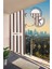 Her Ölçüde Enxboy Seçenekli Bağcıklı Çizgili Balkon Perdesi Balkon Brandası 1