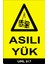 Asılı Yük Iş Güvenliği Yapışkanlı Sticker 25X35 cm 1