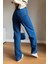 90's Koyu Mavi Süper Extra Yüksek Bel Palazzo Salaş Jean Pantolon 3