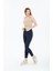 Koyu Mavi Yüksek Bel Toparlayıcı Dar Paça Skinny Power Likralı Kot Pantalon 2
