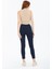 Koyu Mavi Yüksek Bel Toparlayıcı Dar Paça Skinny Power Likralı Kot Pantalon 5