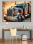 Eski Model Tır Dekoratif Kanvas - Mdf Ahşap Tablo 2