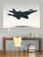 Gölge Jet Uçağı Dekoratif Kanvas - Mdf Ahşap Tablo 4