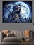 Ölüm Meleği Ay Işığında Dekoratif Kanvas - Mdf Ahşap Tablo 3