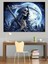 Ölüm Meleği Ay Işığında Dekoratif Kanvas - Mdf Ahşap Tablo 4
