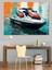 Jet Ski Tasarımı Dekoratif Kanvas - Mdf Ahşap Tablo 1