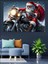 Chopper Motor Süren Noel Baba Dekoratif Kanvas - Mdf Ahşap Tablo 2
