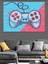 Gamer Temalı Dekoratif Kanvas - Mdf Ahşap Tablo 4