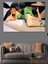 Retro Uçak ve Eteği Uçan Pin Up Kızı Dekoratif Kanvas - Mdf Ahşap Tablo 3