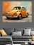 Sarı Vosvos Araba Dekoratif Kanvas - Mdf Ahşap Tablo 1
