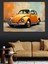 Sarı Vosvos Araba Dekoratif Kanvas - Mdf Ahşap Tablo 2