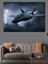 Gölge Jet Uçağı Dekoratif Kanvas - Mdf Ahşap Tablo 4