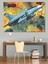 Soyut Jet Uçağı Dekoratif Kanvas - Mdf Ahşap Tablo 4