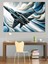 Jet Uçağı Dekoratif Kanvas - Mdf Ahşap Tablo 1