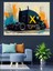 Sanatsal Siyah Tır Dekoratif Kanvas - Mdf Ahşap Tablo 4
