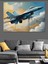 F-18 Savaş Uçağı Dekoratif Kanvas - Mdf Ahşap Tablo 1