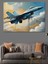 F-18 Savaş Uçağı Dekoratif Kanvas - Mdf Ahşap Tablo 4