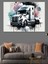 Siyah Beyaz Tır Dekoratif Kanvas - Mdf Ahşap Tablo 4