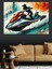 Jet Ski Aksiyonu Dekoratif Kanvas - Mdf Ahşap Tablo 1