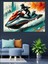 Jet Ski Aksiyonu Dekoratif Kanvas - Mdf Ahşap Tablo 2