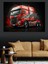 Kırmızı Tır Tasarımı Dekoratif Kanvas - Mdf Ahşap Tablo 1