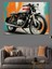 Vintage Motosiklet Portresi Dekoratif Kanvas - Mdf Ahşap Tablo 3