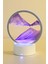 Mor Gezegen Görünümlü Işıklı Aç Kapa Dekoratif Kum Gezegeni Gece Lambası Dekoratif Lamba 1