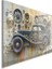 Exel Home Arabalar Cam Tablo - Klasik Arabalar - Yatay Motif 02-062 2