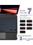 Apple iPad Air 11 M3 2025 Uyumlu Fuchsia Touch Pad Bluetooth Klavyeli Standlı Mıknatıslı Tablet Kılıfı 2