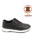 Erkek Siyah Bağcıklı Hakiki Deri Comfort Sneaker 1