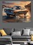 Retro Klasik Spor Araba Dekoratif Kanvas - Mdf Ahşap Tablo 1