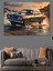 Retro Klasik Spor Araba Dekoratif Kanvas - Mdf Ahşap Tablo 4